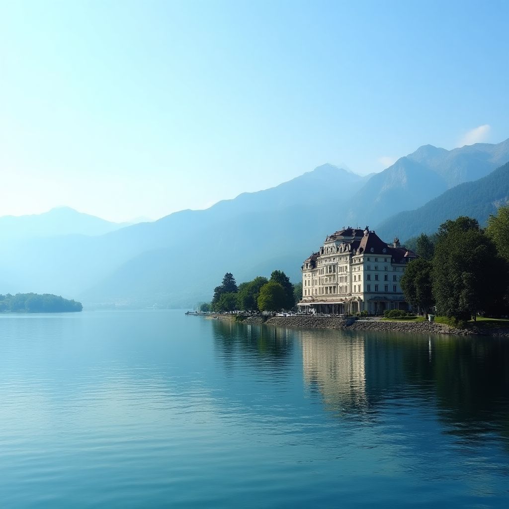Hôtel de luxe à Genève avec vue sur le lac